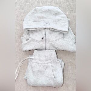 lululemon scuba  Gray Sweatpants and Hoodie Set